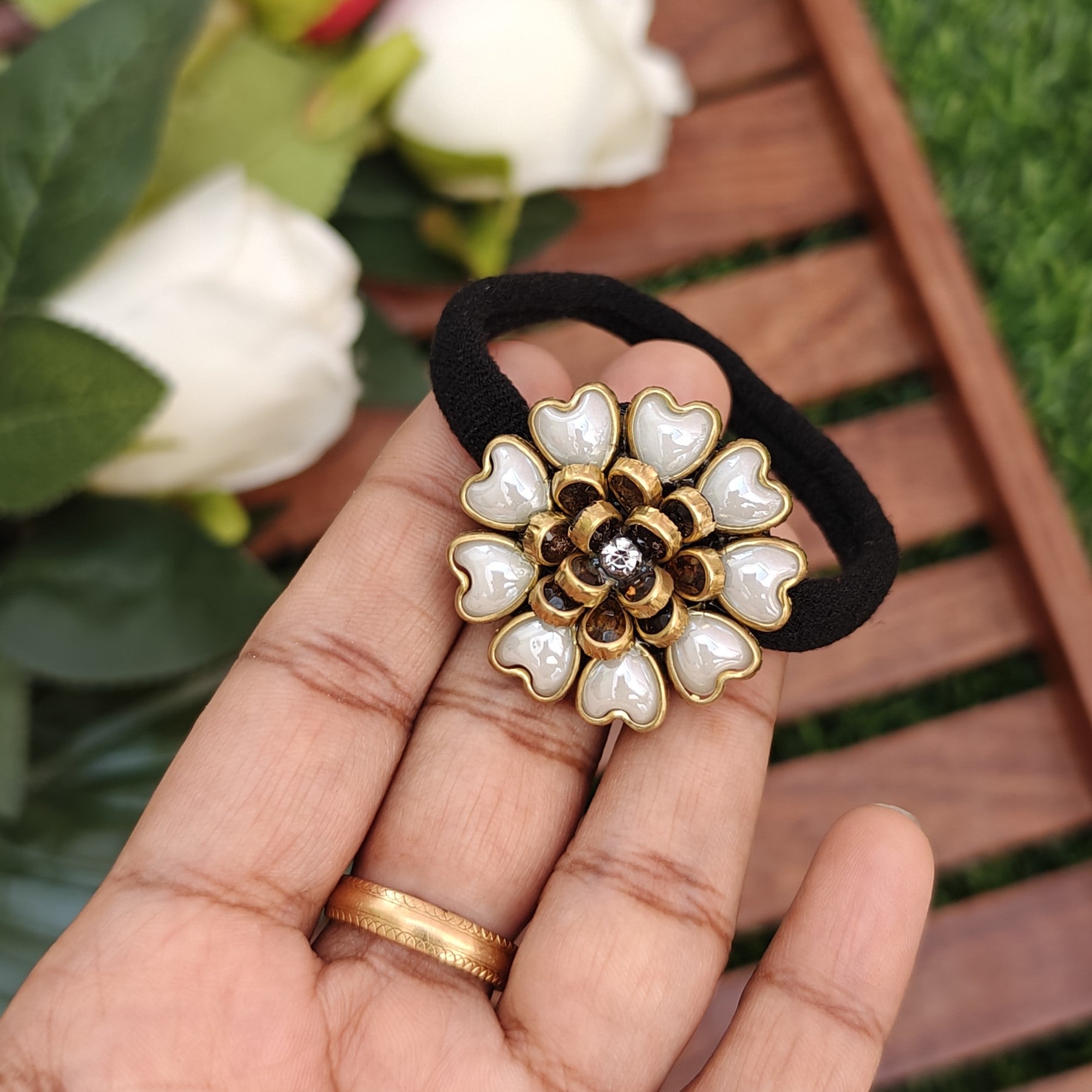 Traditional Floral Hair Band