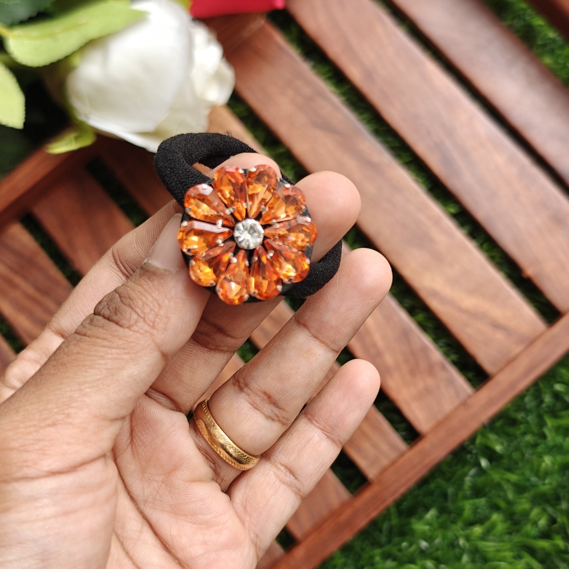 Traditional Floral Hair Band
