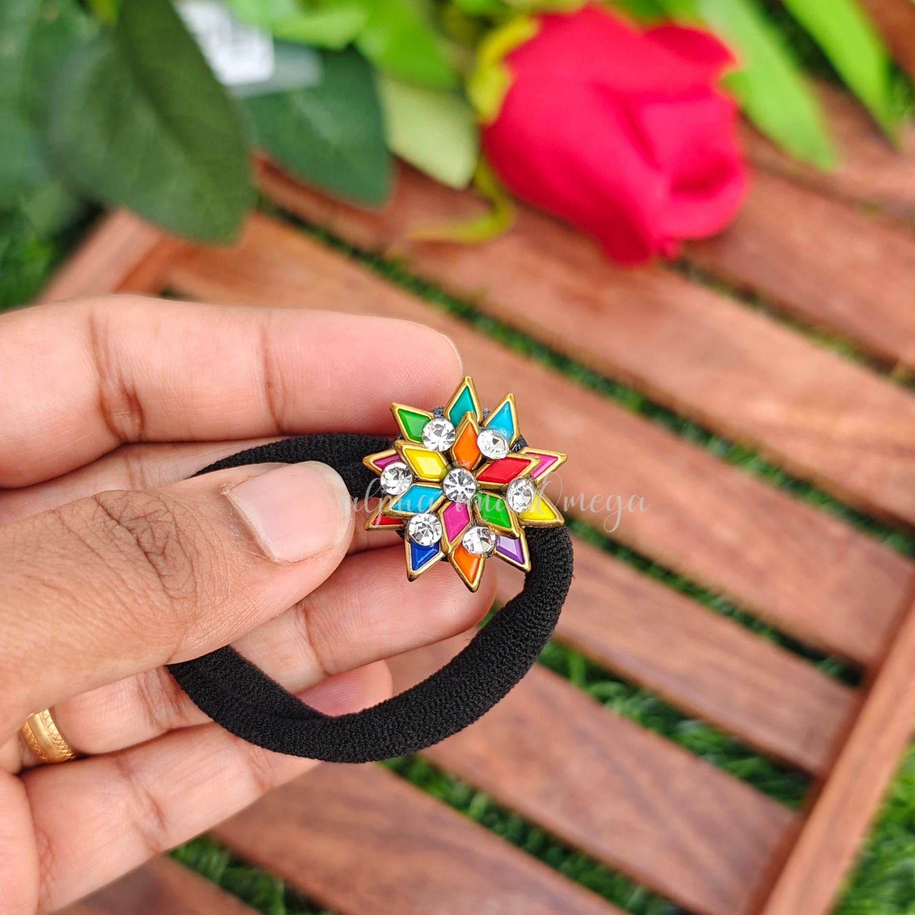Traditional Floral Hair Band
