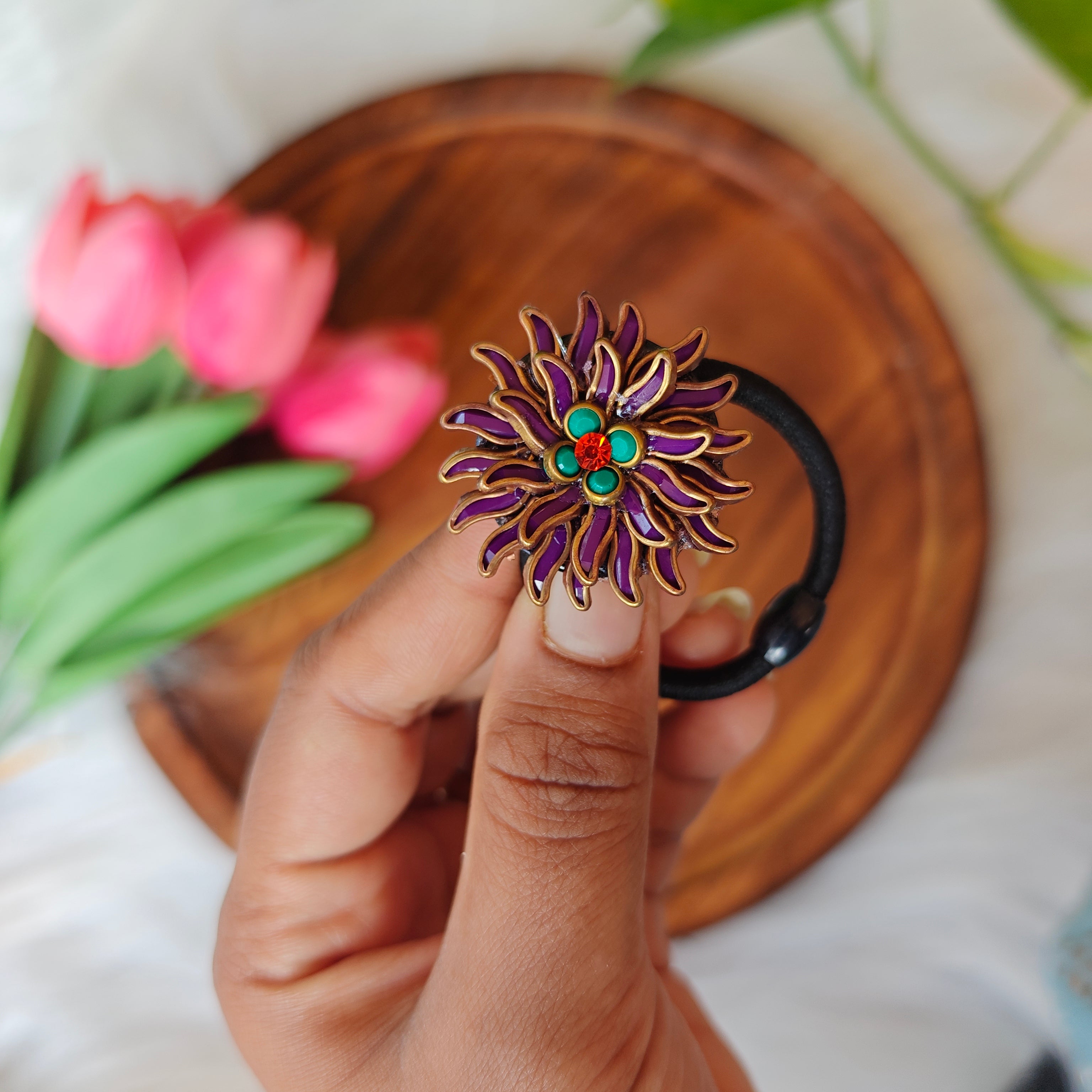 Traditional Floral Hair Band