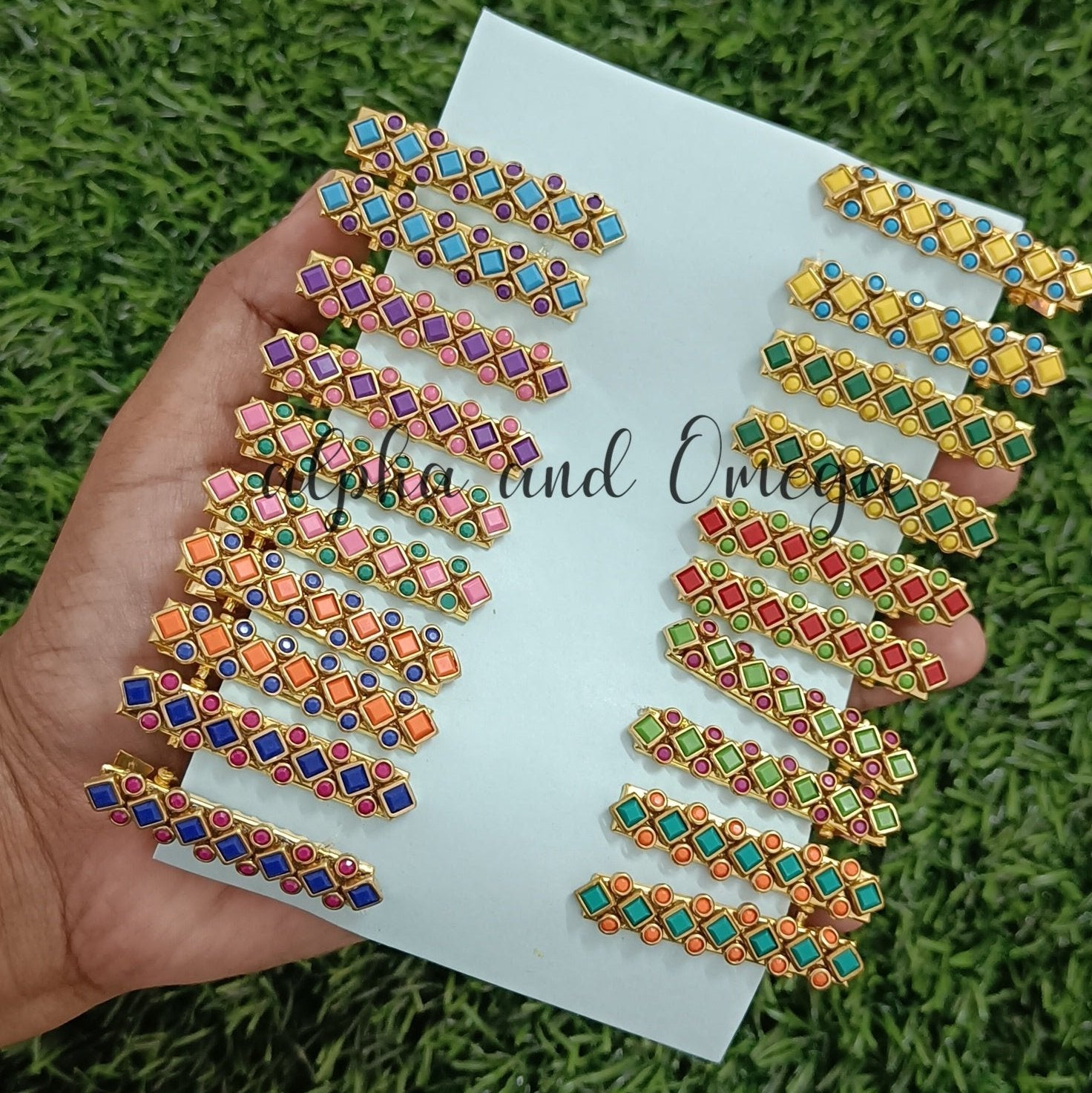 Traditional Floral Kids Hair Clips