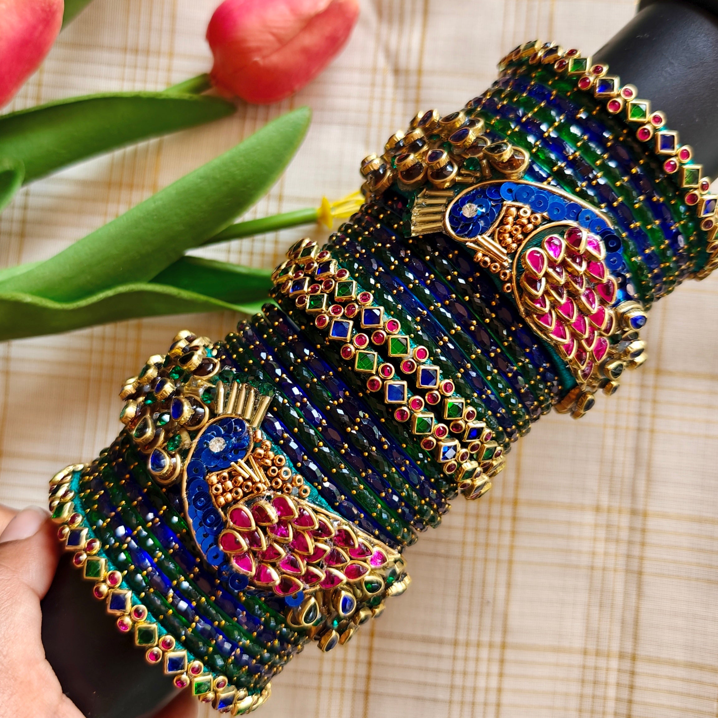 peacock bangles