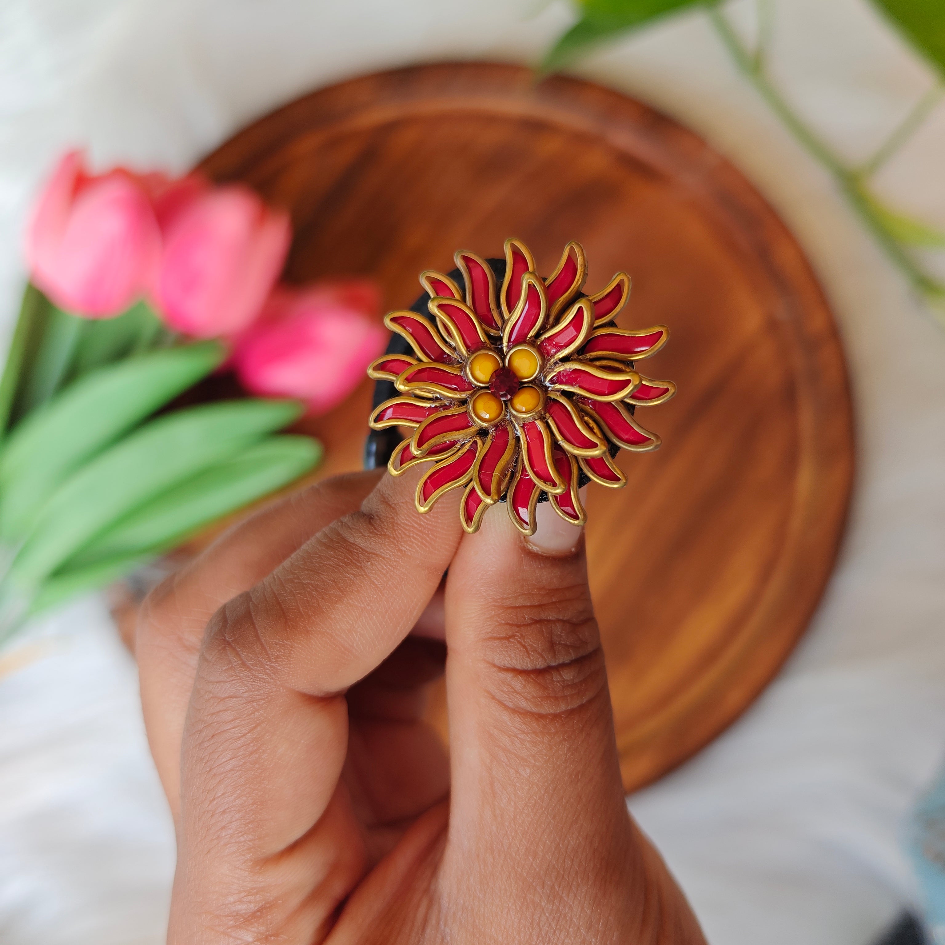 Traditional Floral Hair Band