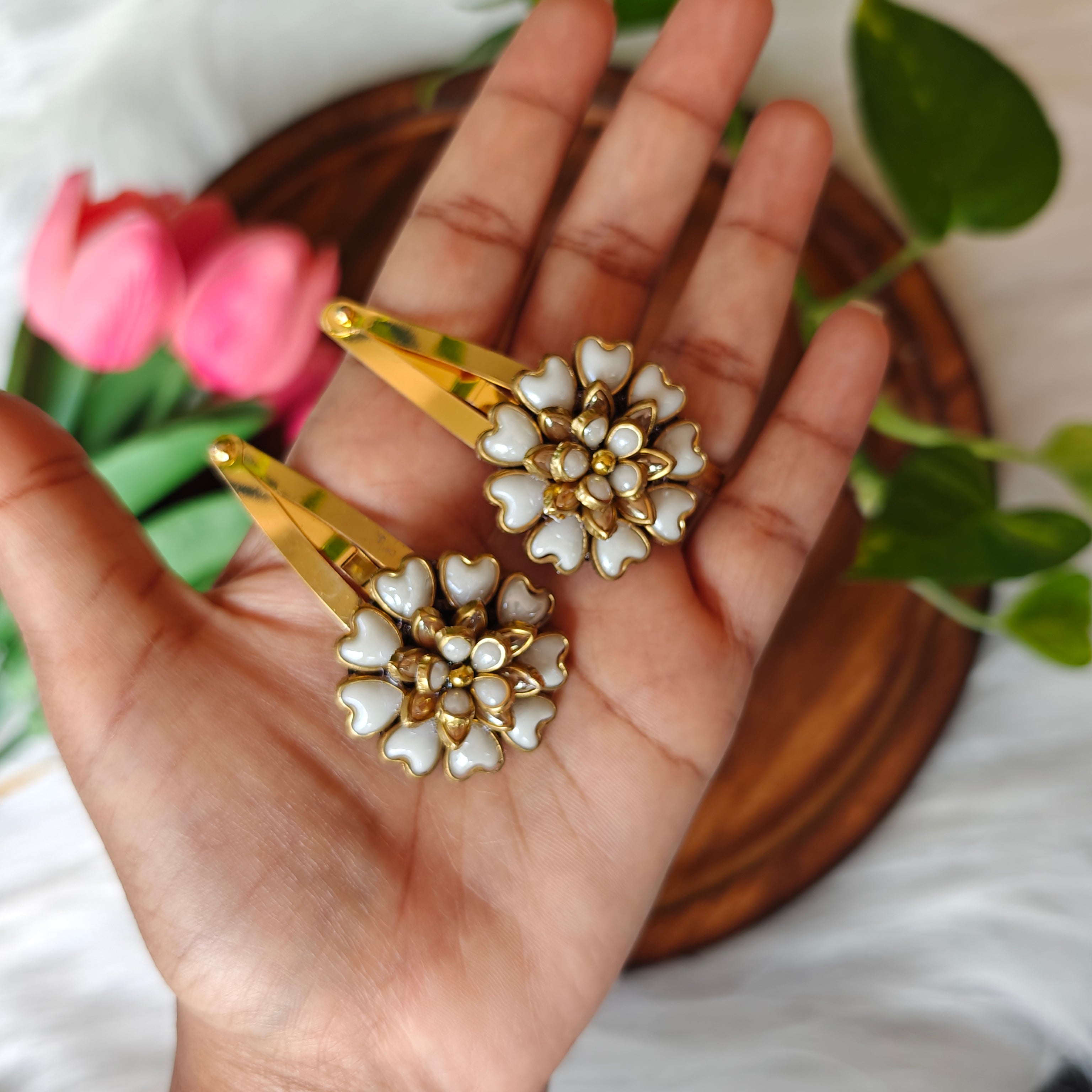 Traditional Floral kids Hair Clip