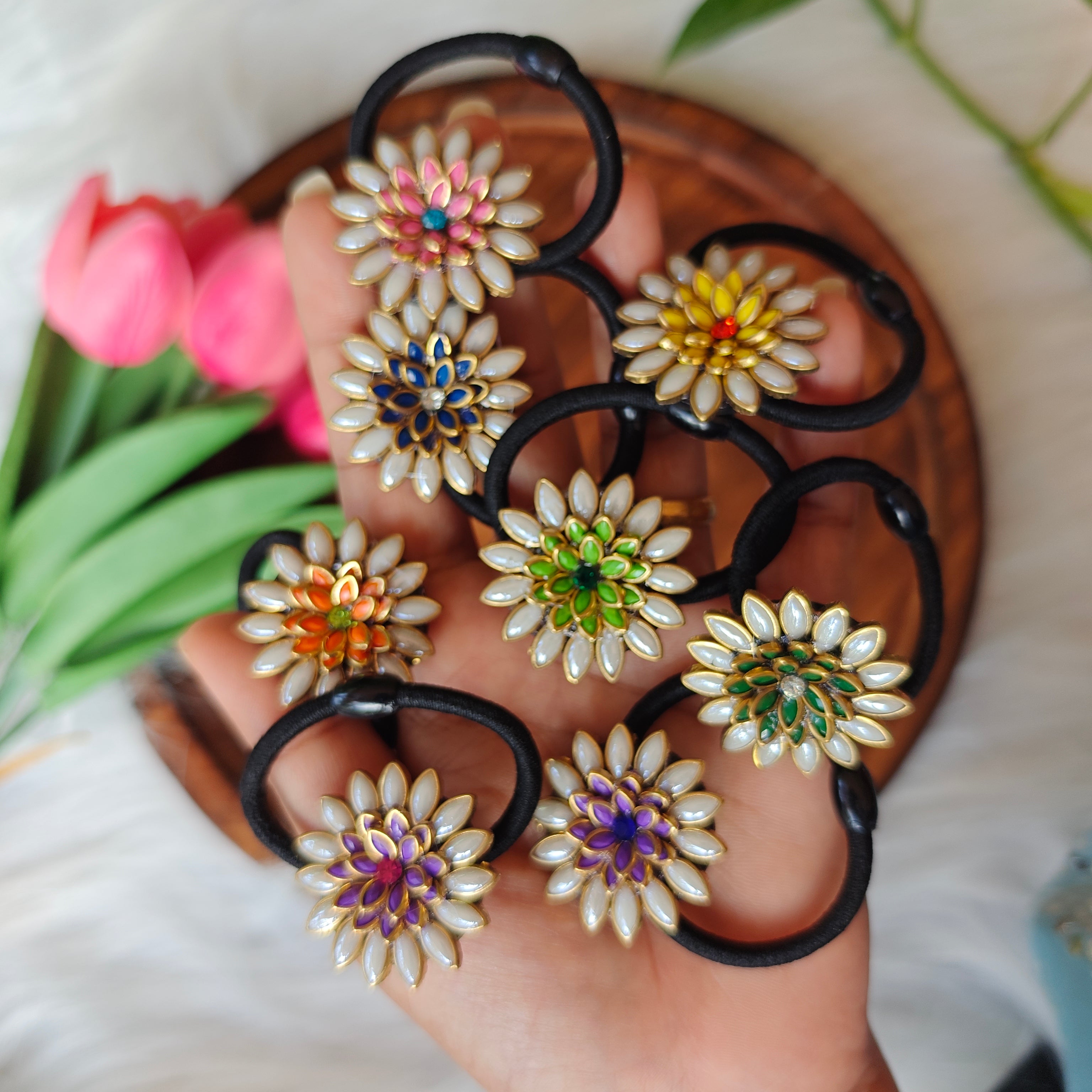 Traditional Floral Hair Band
