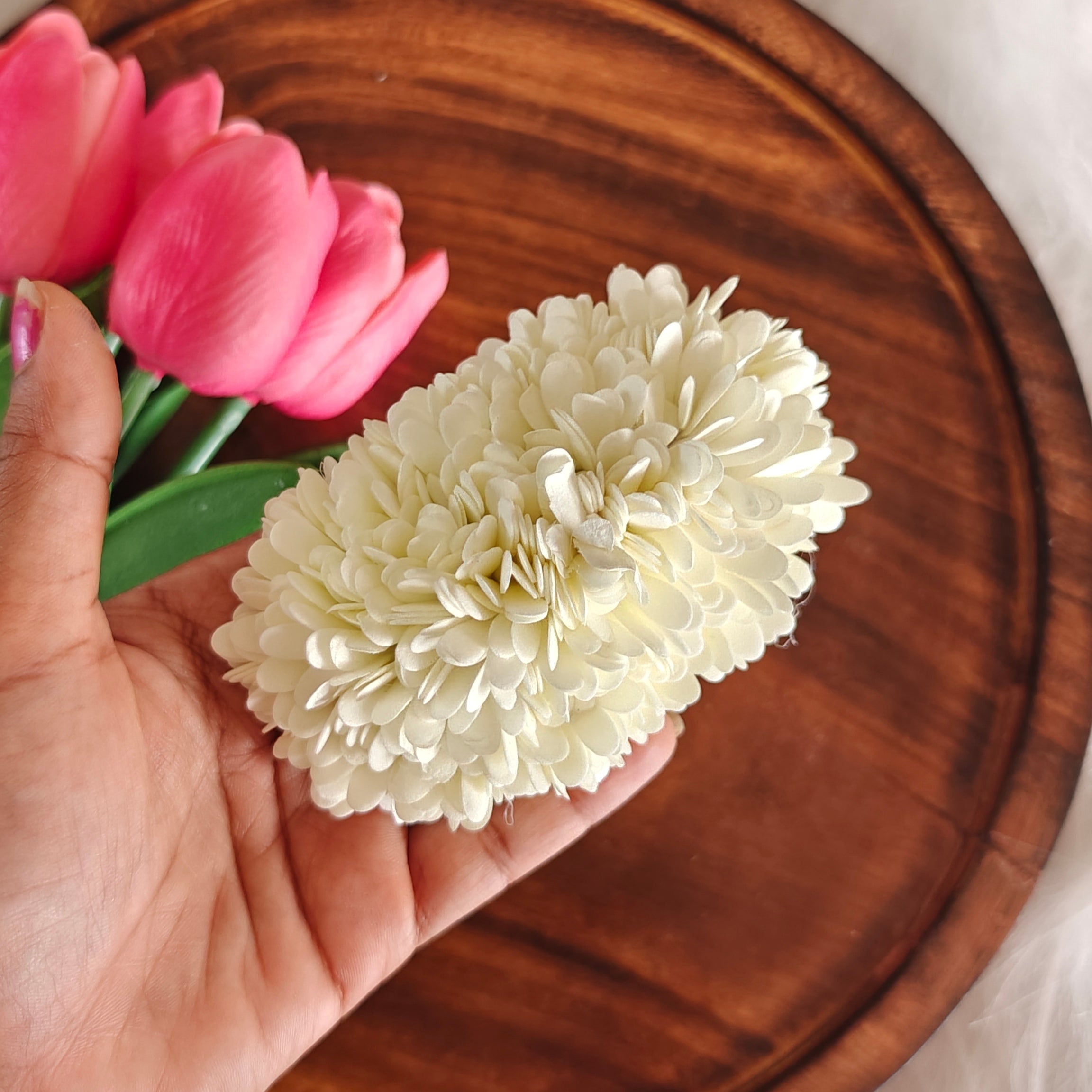 Artificial mullai Flower Hair Accessory