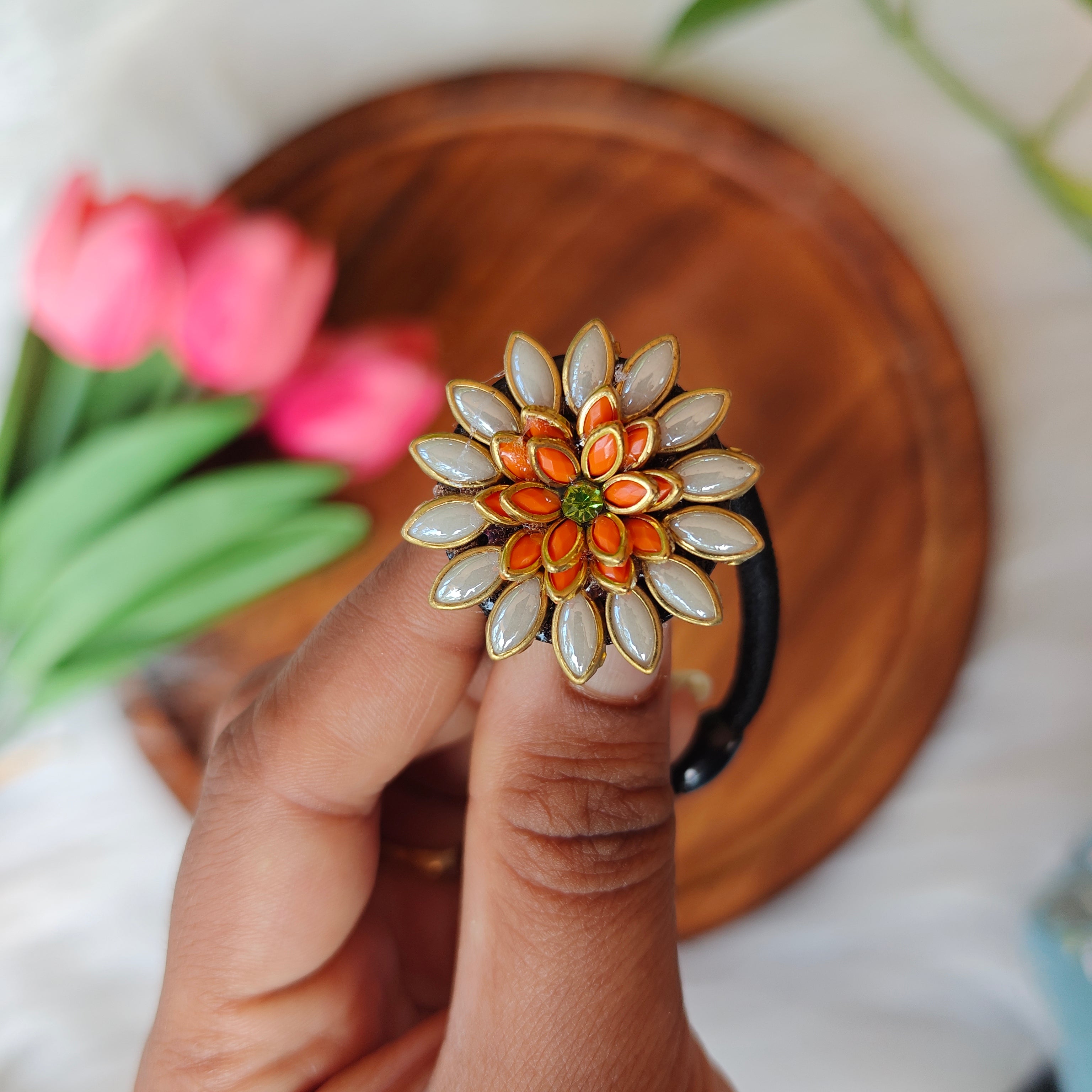 Traditional Floral Hair Band