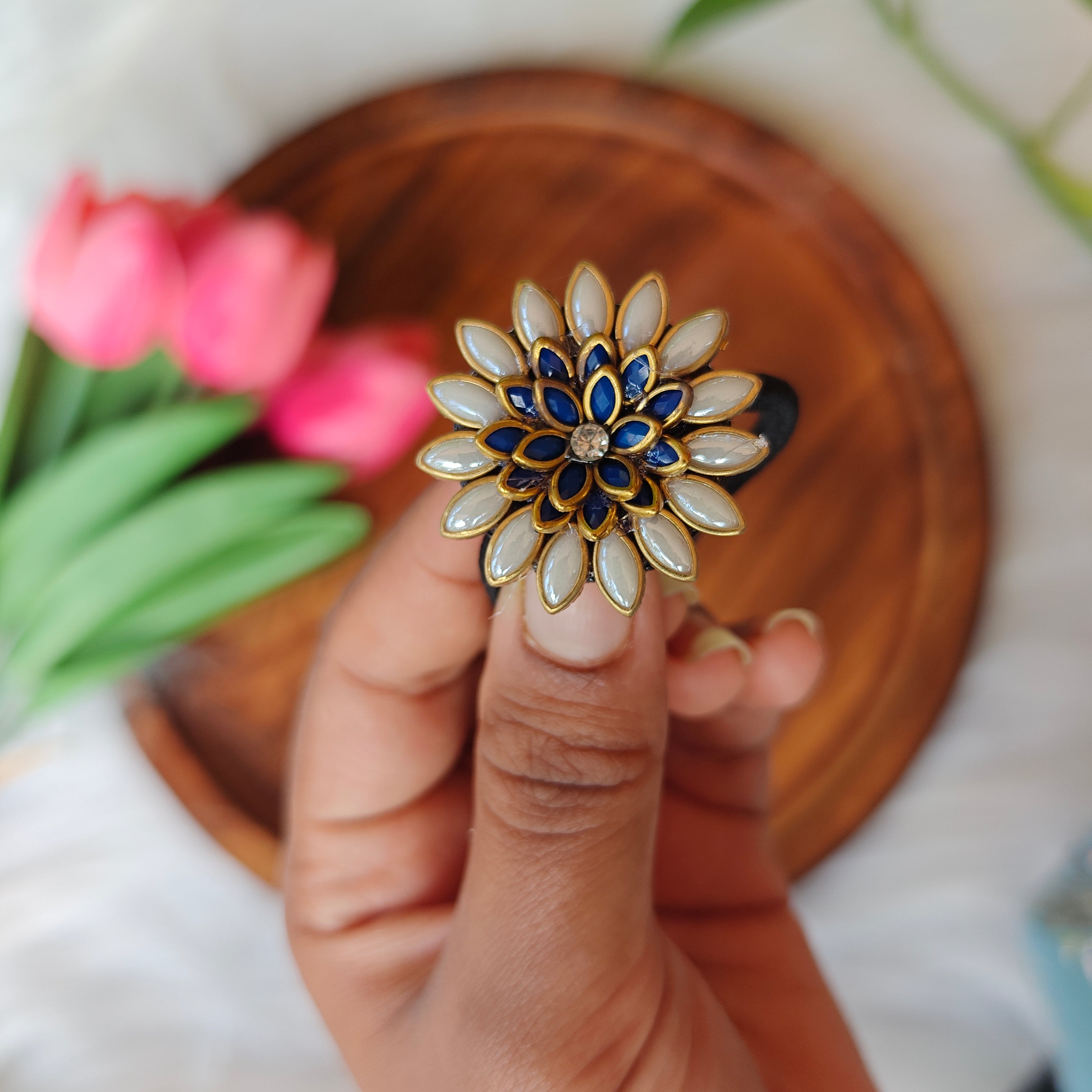 Traditional Floral Hair Band