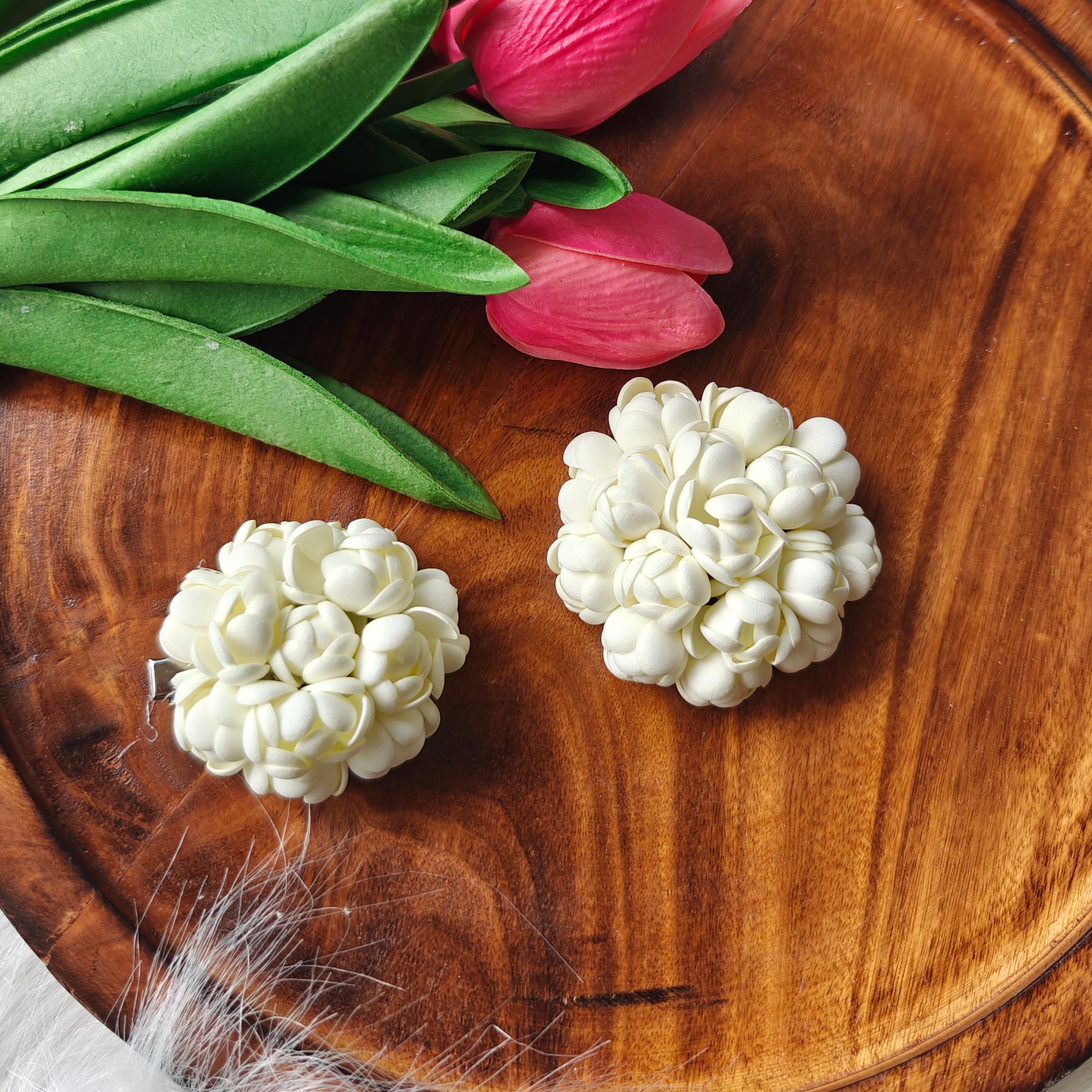 Handmade Jasmine Flower Hair Clip