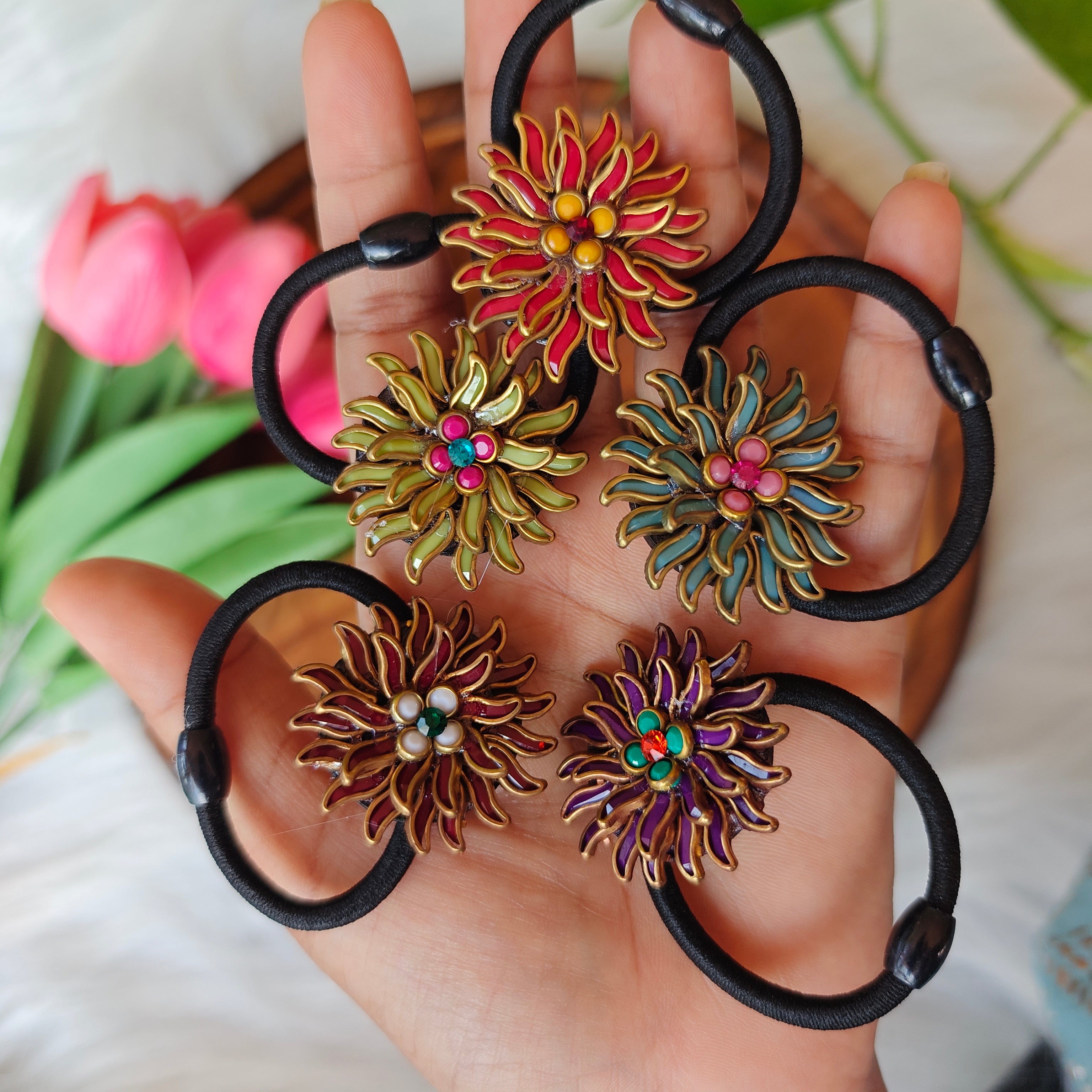 Traditional Floral Hair Band
