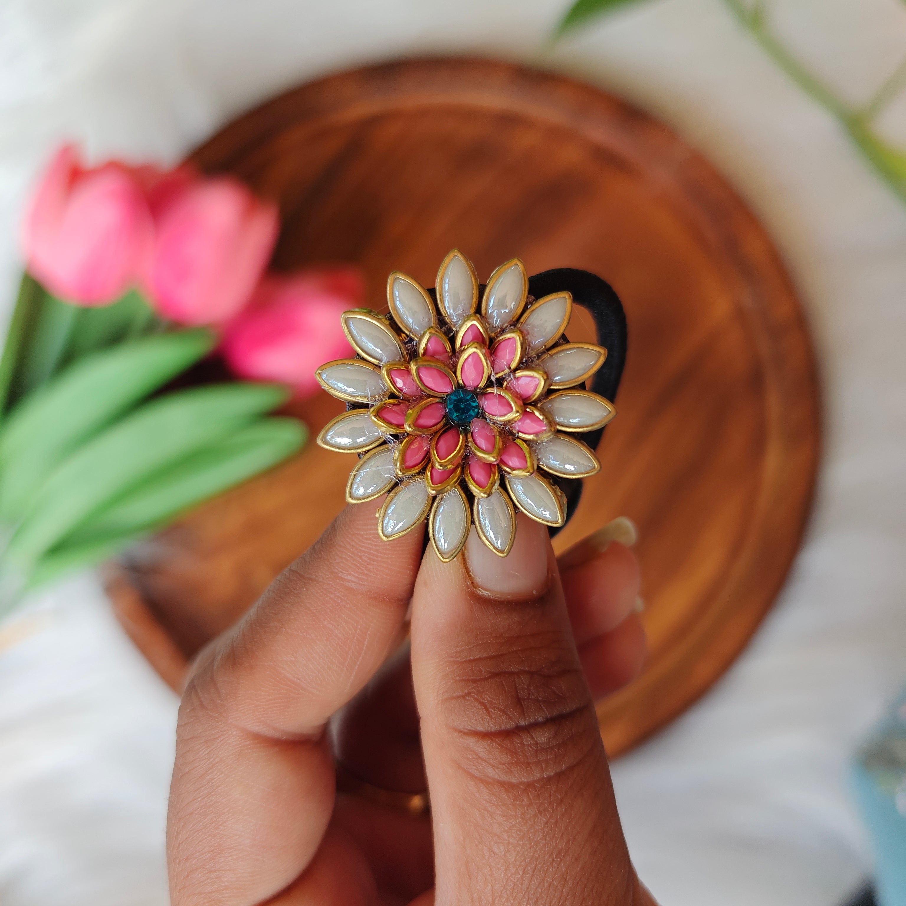 Traditional Floral Hair Band