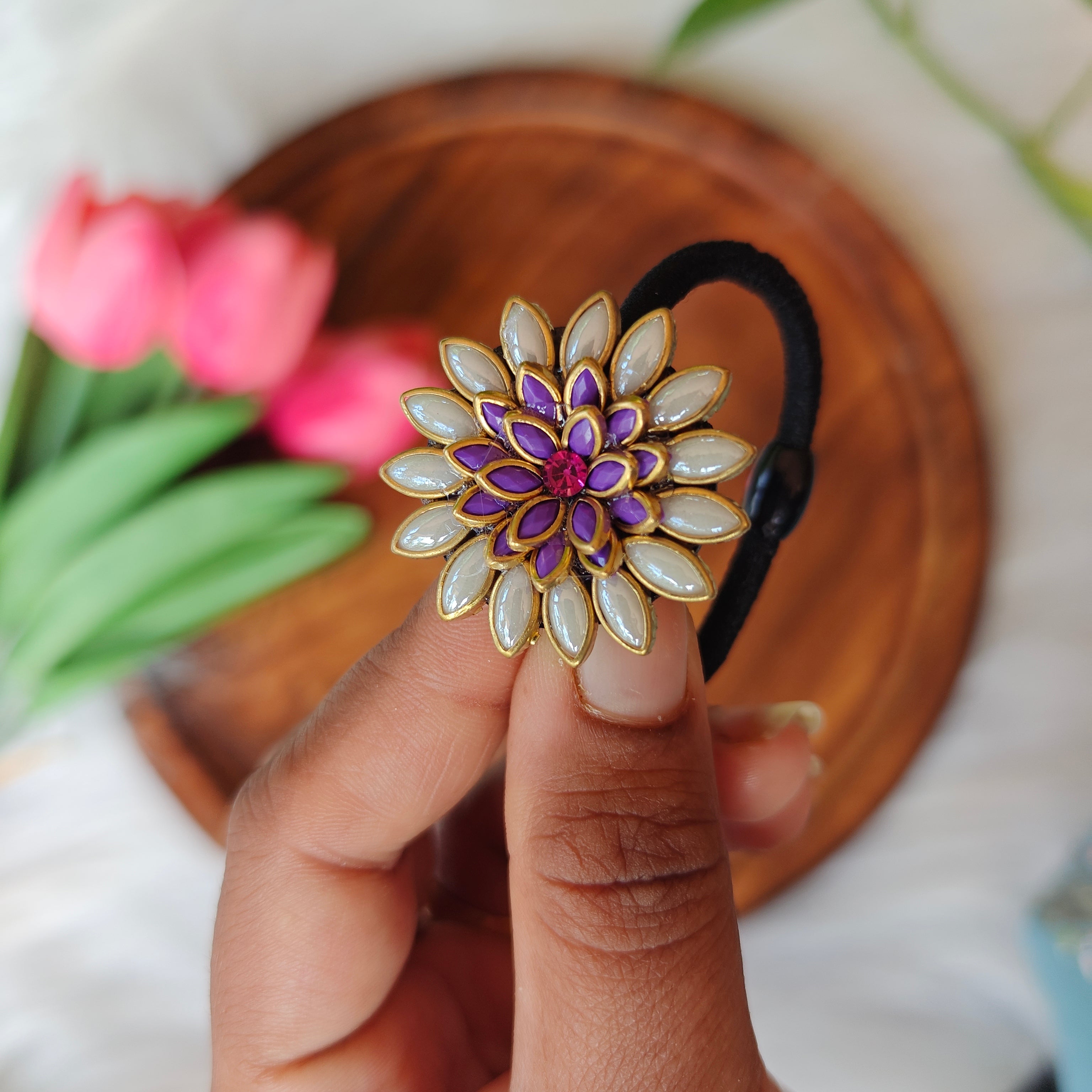 Traditional Floral Hair Band