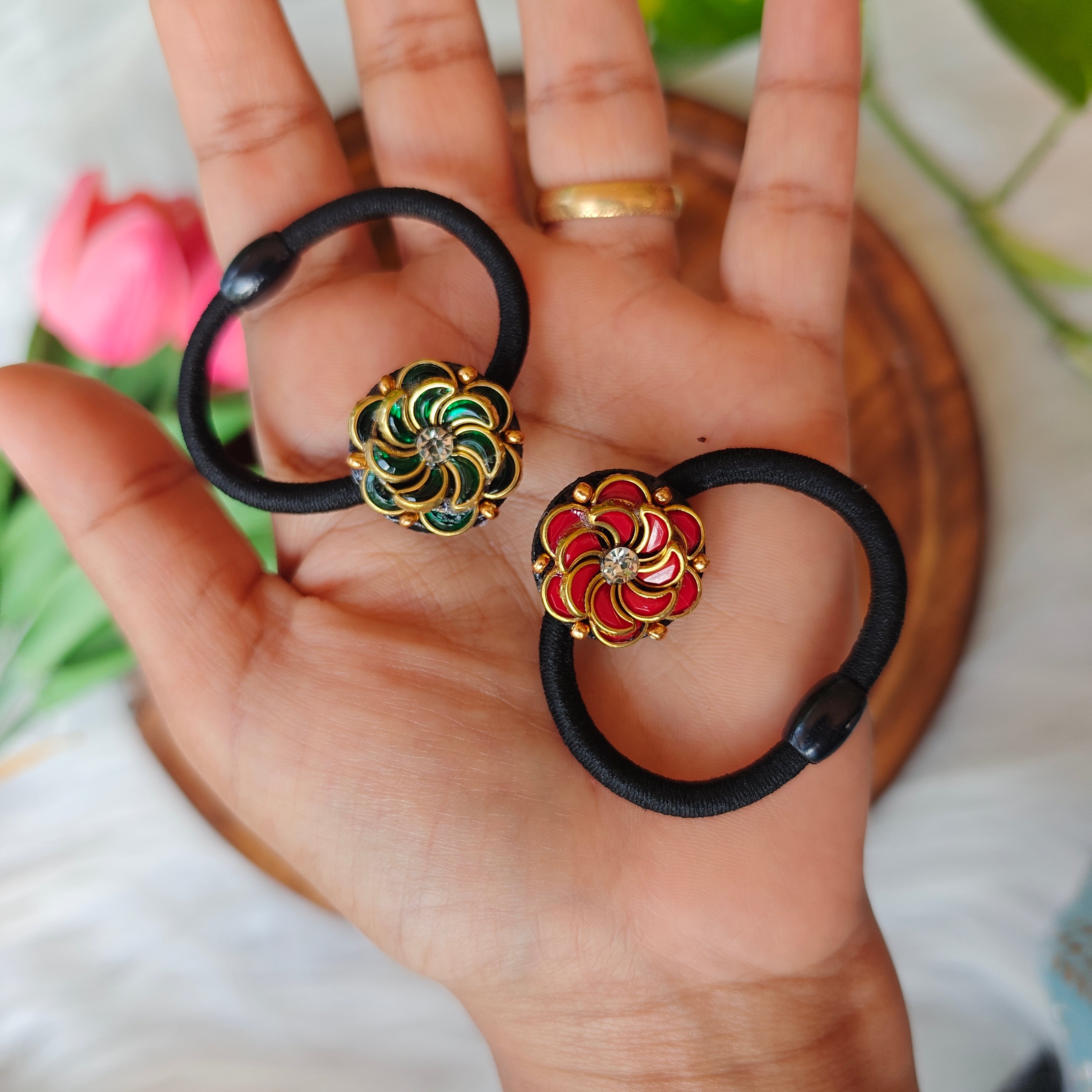 Traditional Floral Hair Band