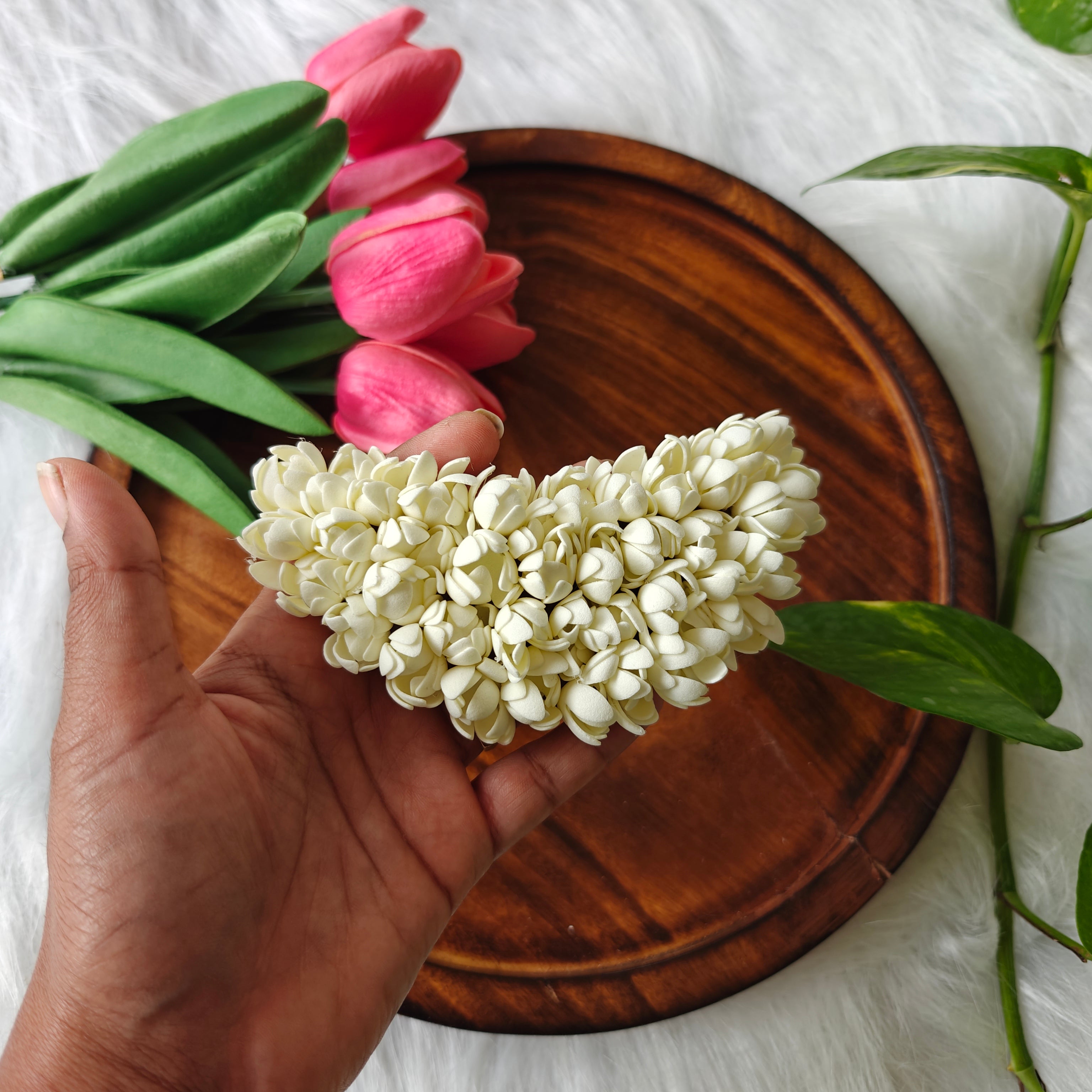 Handcrafted Jasmine Flower Hair Clip