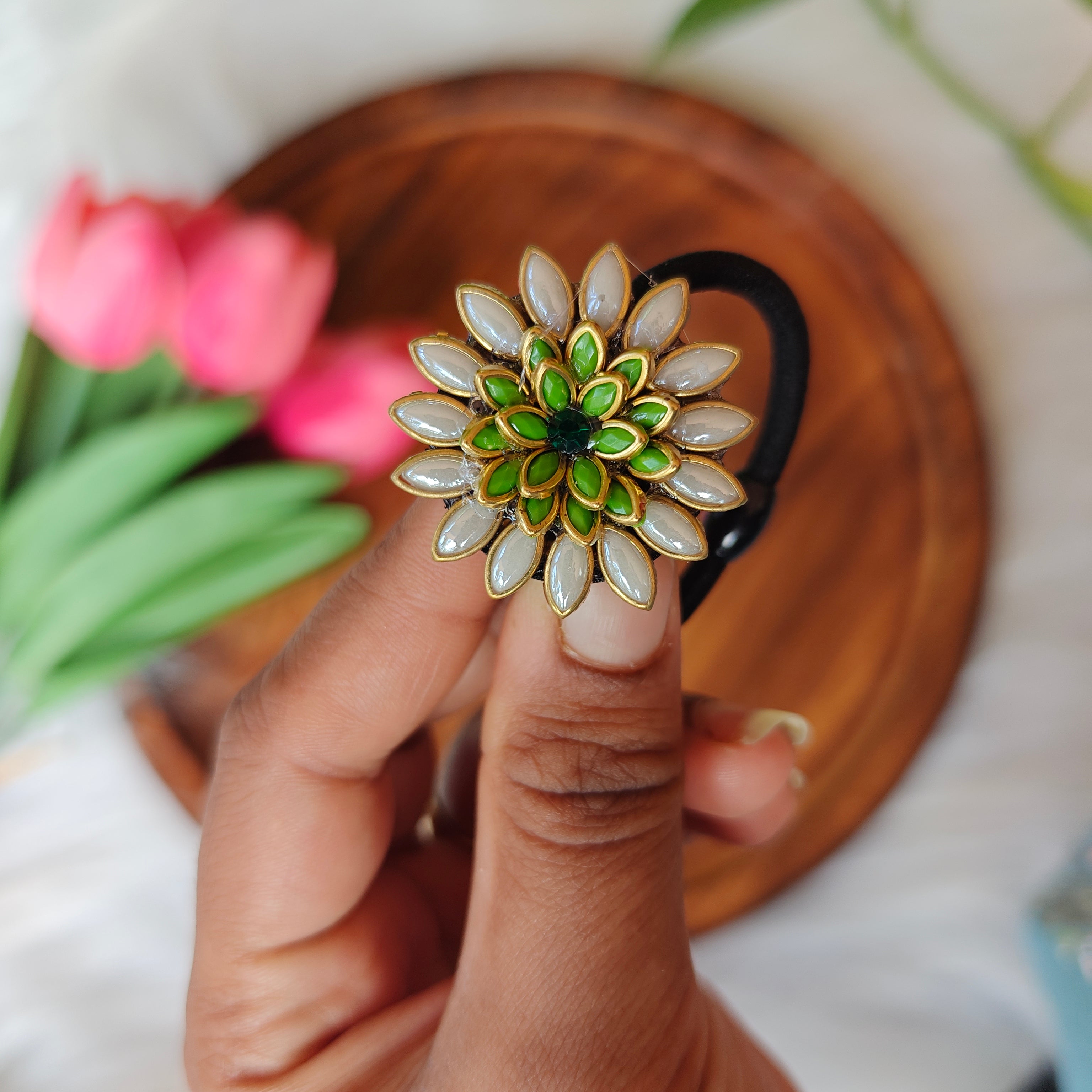 Traditional Floral Hair Band