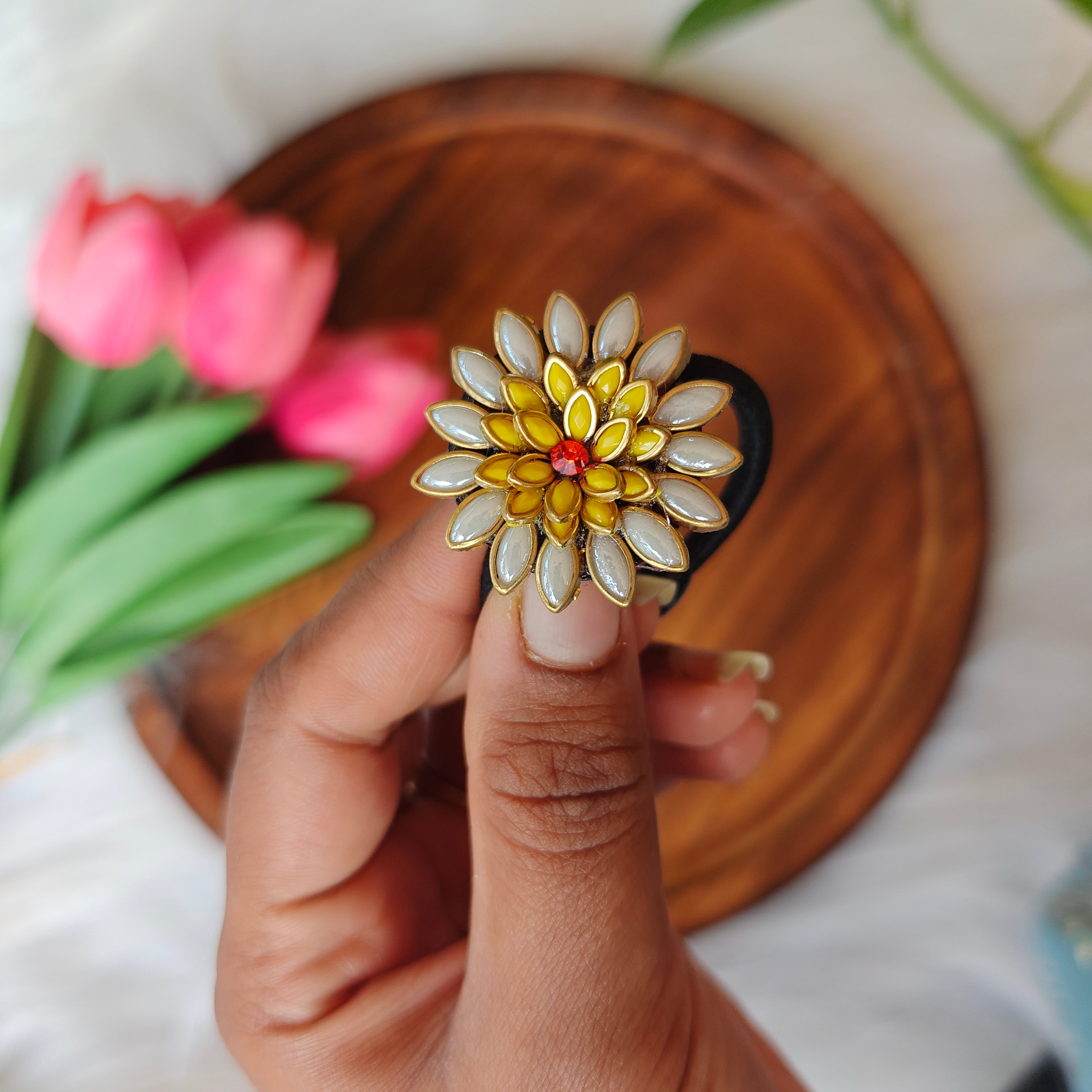 Traditional Floral Hair Band