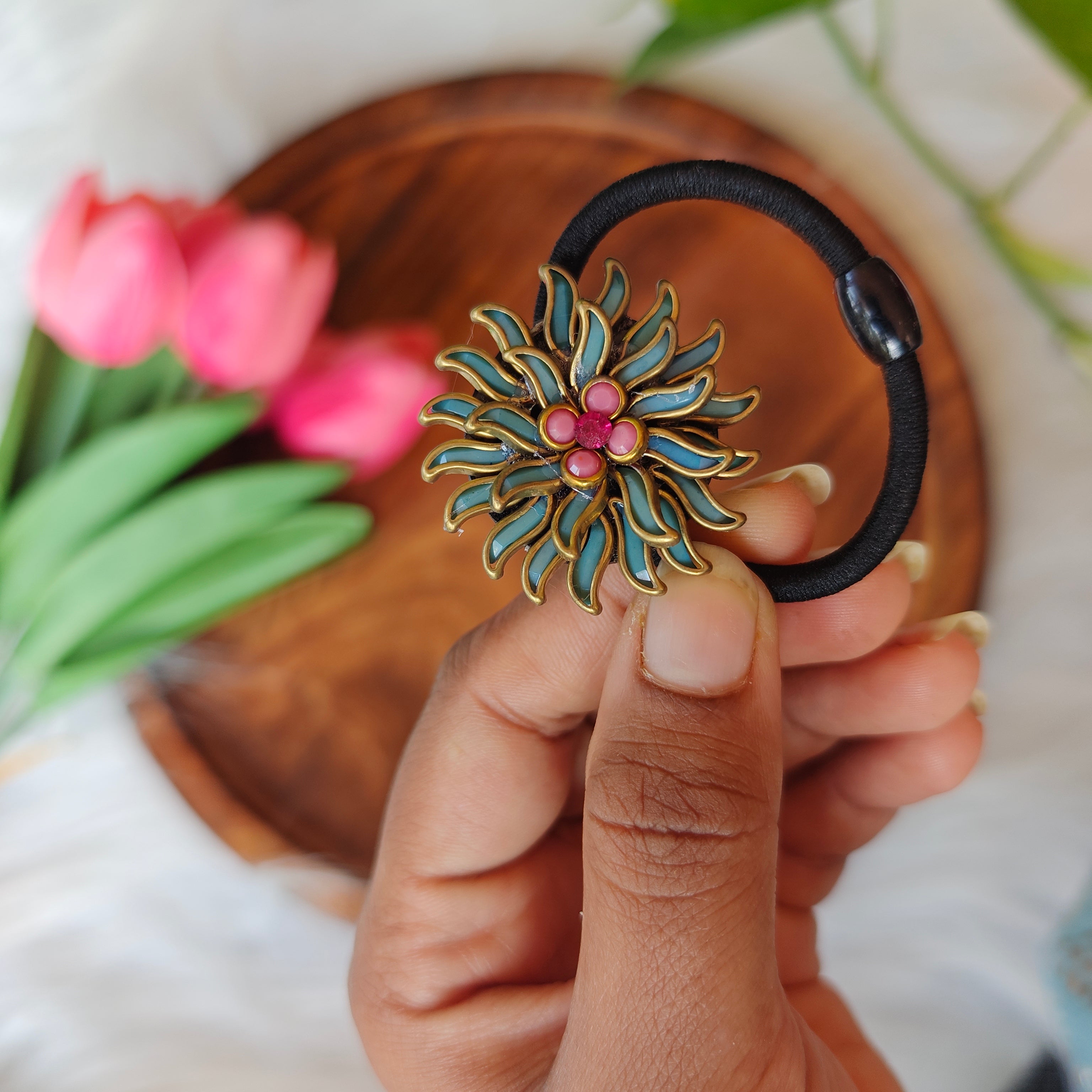 Traditional Floral Hair Band